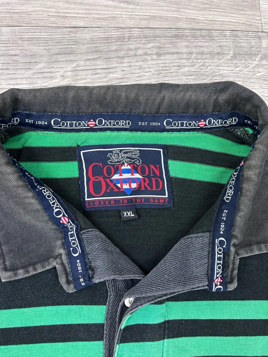 Vintage1997 Cotton Oxford London Irish Rugby Shirt - Image 4