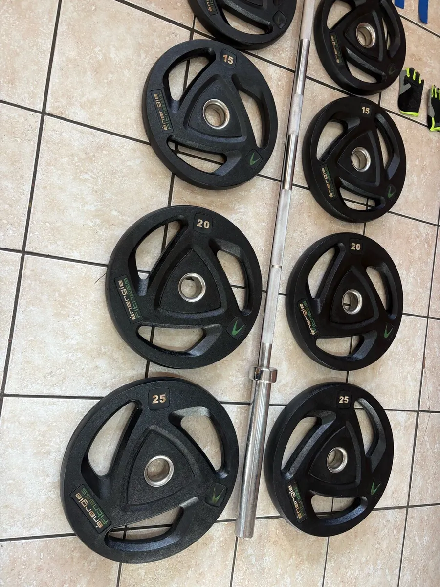 TOP OF THE RANGE OLYMPIC FULL WEIGHTS / BAR SET!! - Image 2