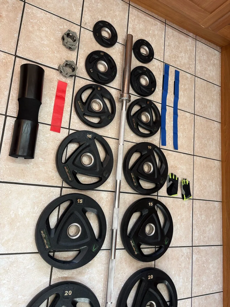 TOP OF THE RANGE OLYMPIC FULL WEIGHTS / BAR SET!! - Image 3