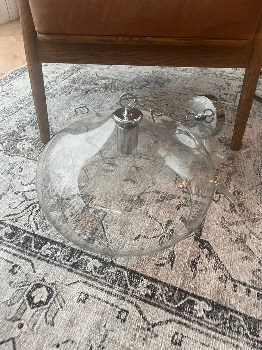 Laura Ashley Glass Pendant Light - Image 1