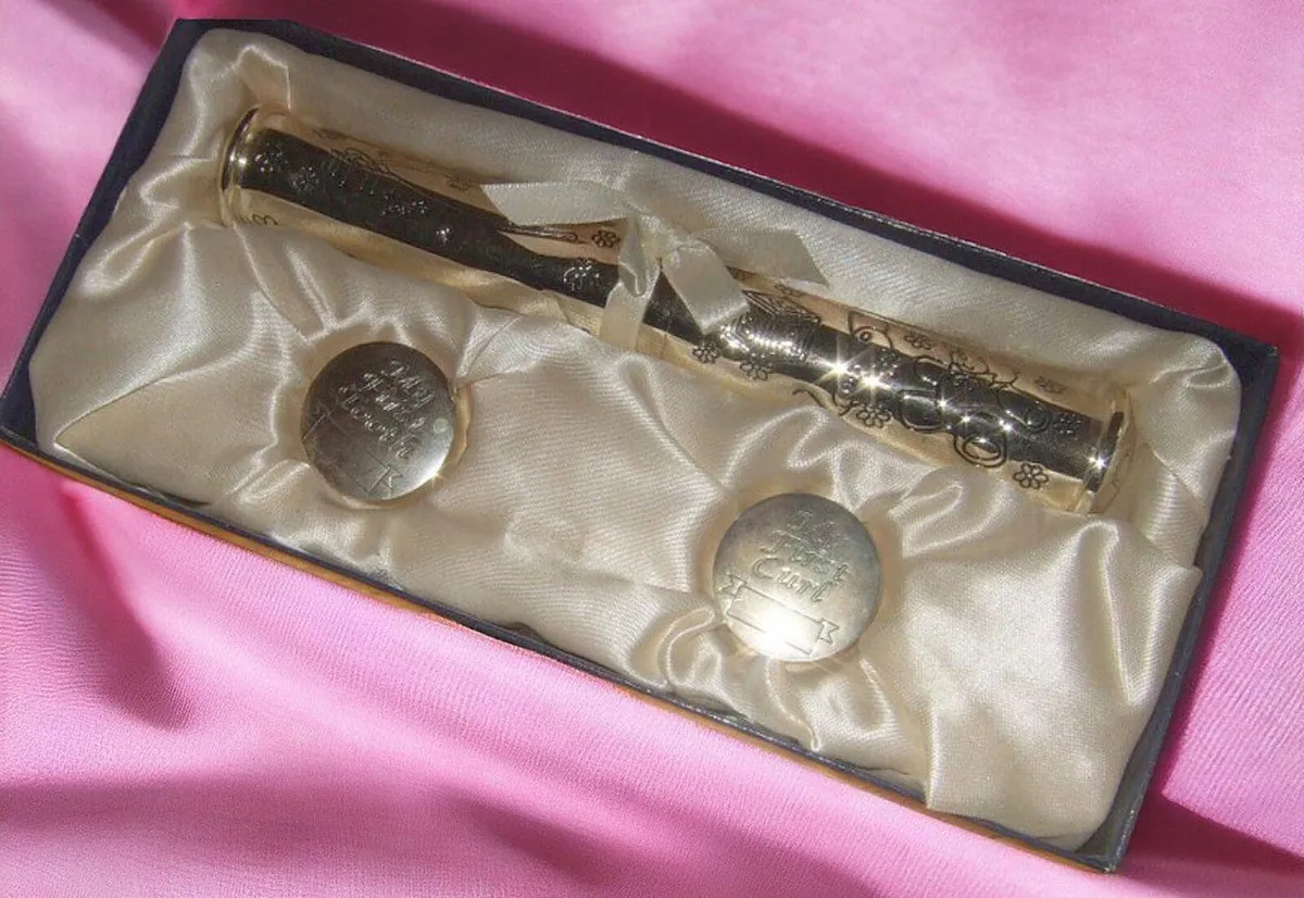 Vintage EPNS Baby Keepsake Gift Set BNIB - Image 3
