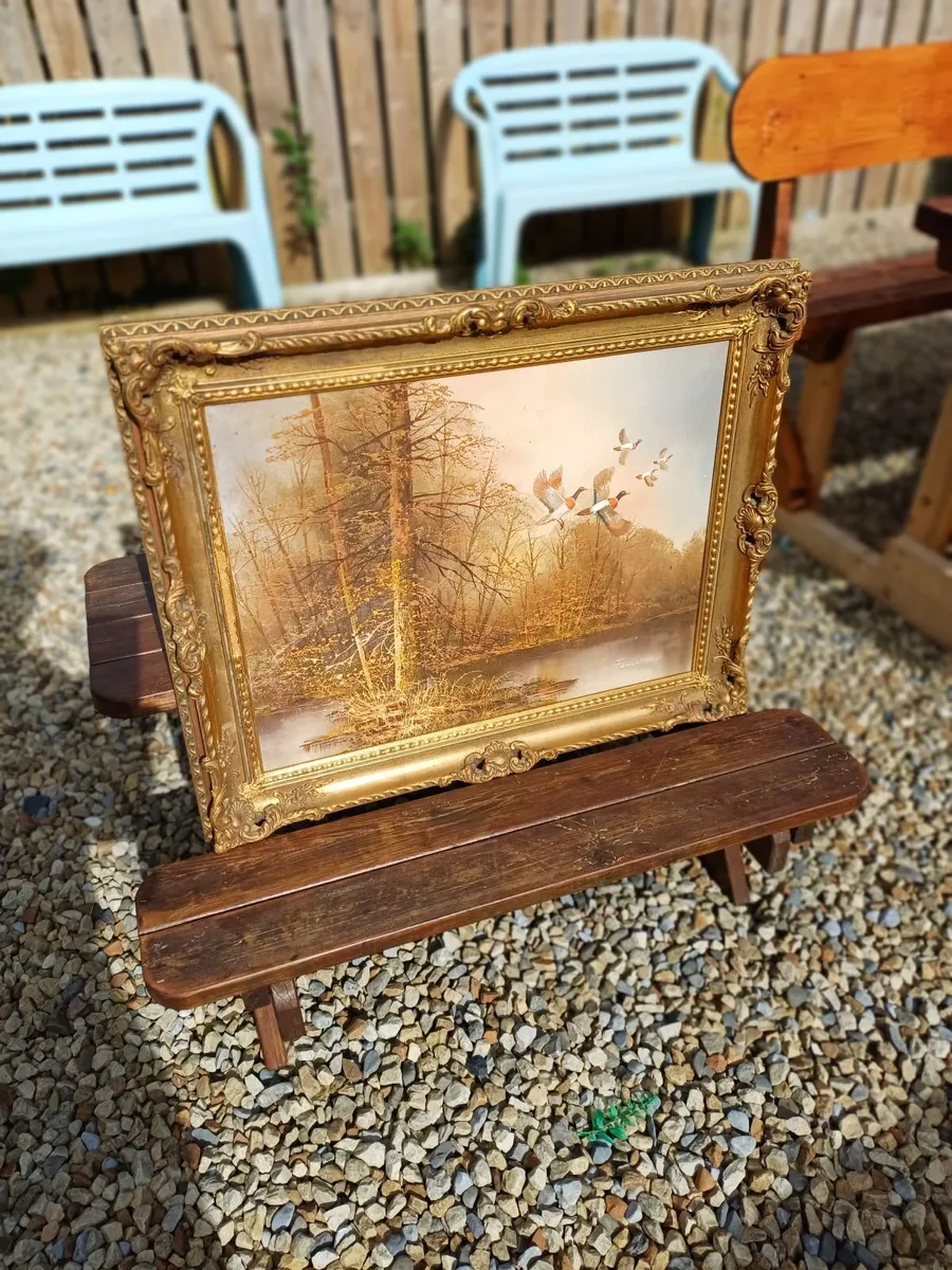 1970s Signed Oil Painting - Image 2