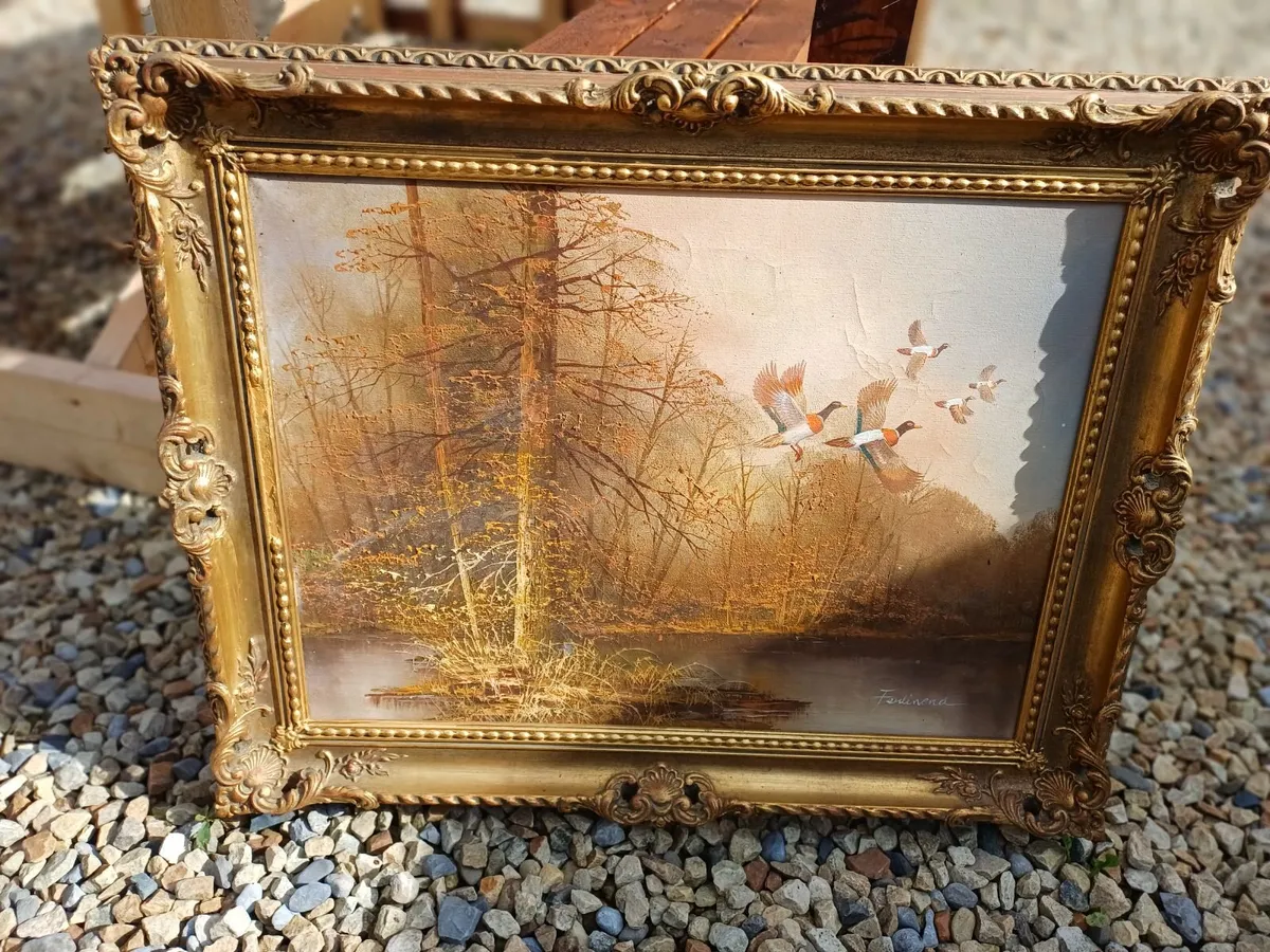 1970s Signed Oil Painting - Image 1