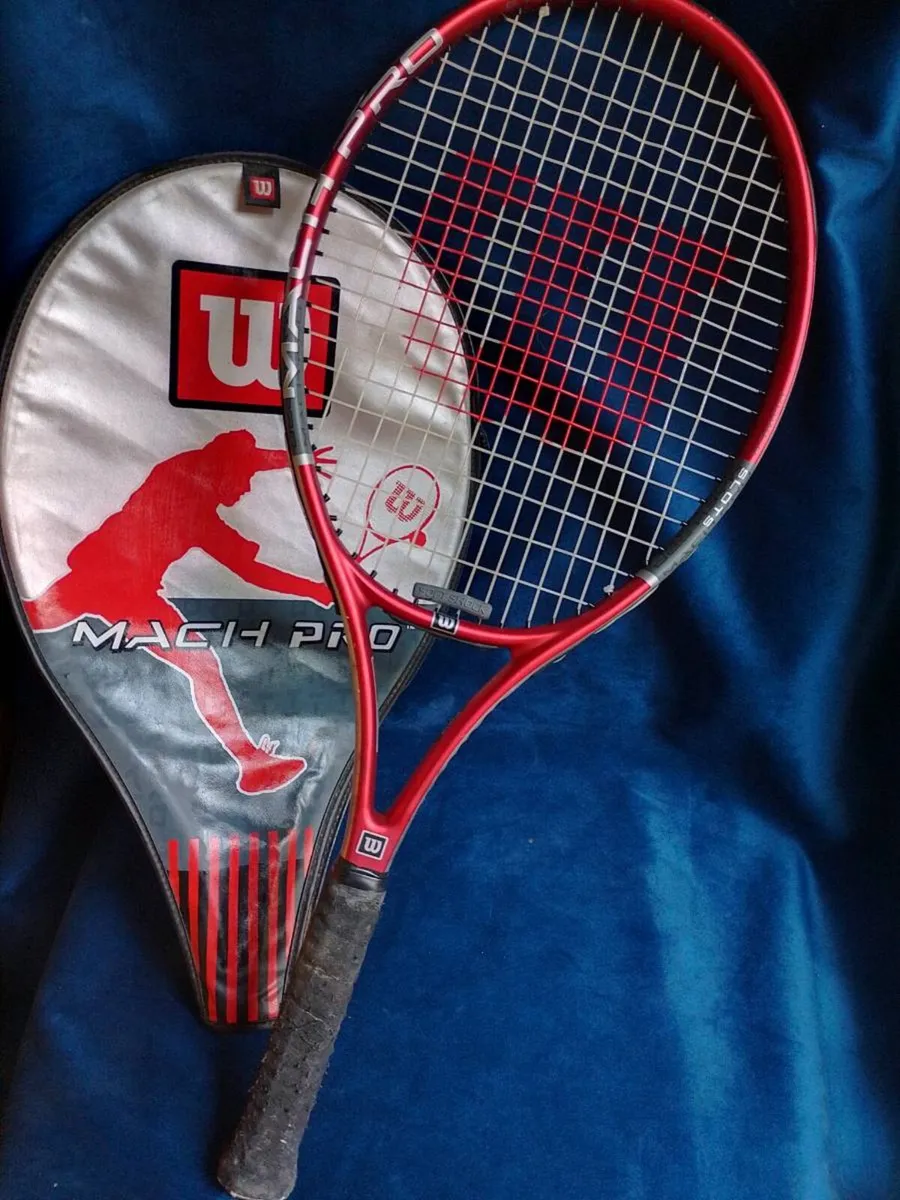 Vintage Early-2000s Wilson Mach Pro Tennis Racket - Image 1