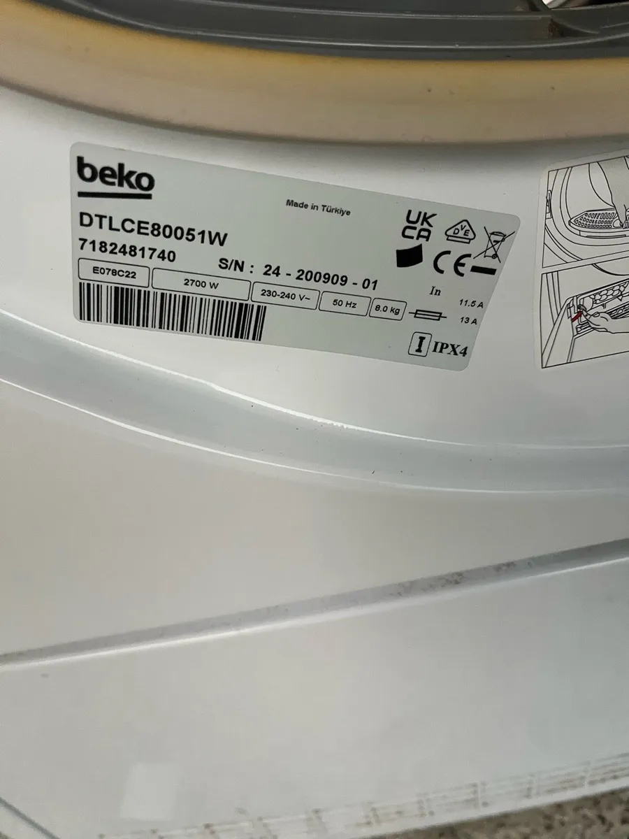 Beko 8kg condenser dryer - Image 3