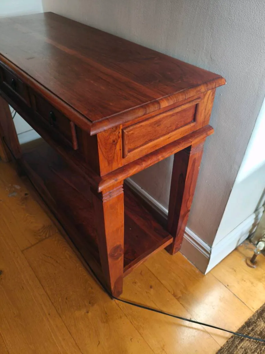 Beautiful new solid table,100 cost lot more - Image 2
