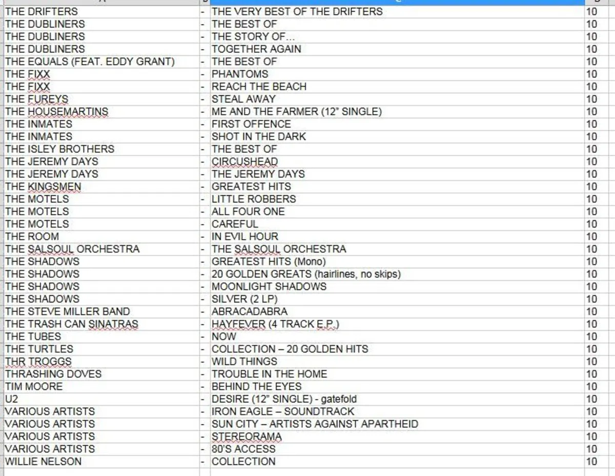 HUGE COLLECTION VINYL RECORDS 70s 80s - €10 each - Image 4