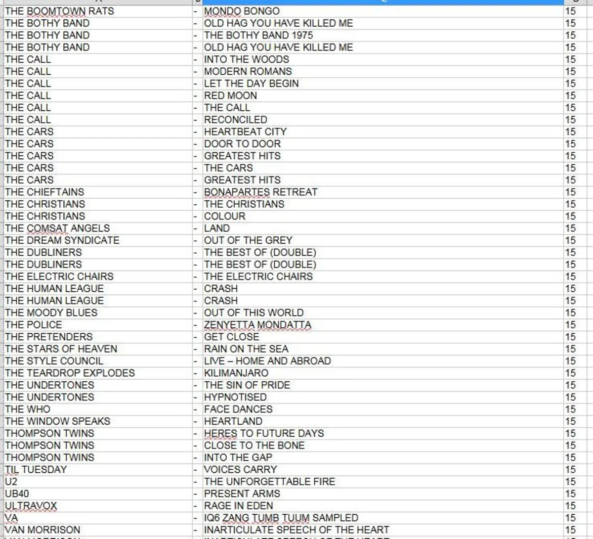 HUGE COLLECTION VINYL RECORDS 70s 80s - €15 each - Image 3