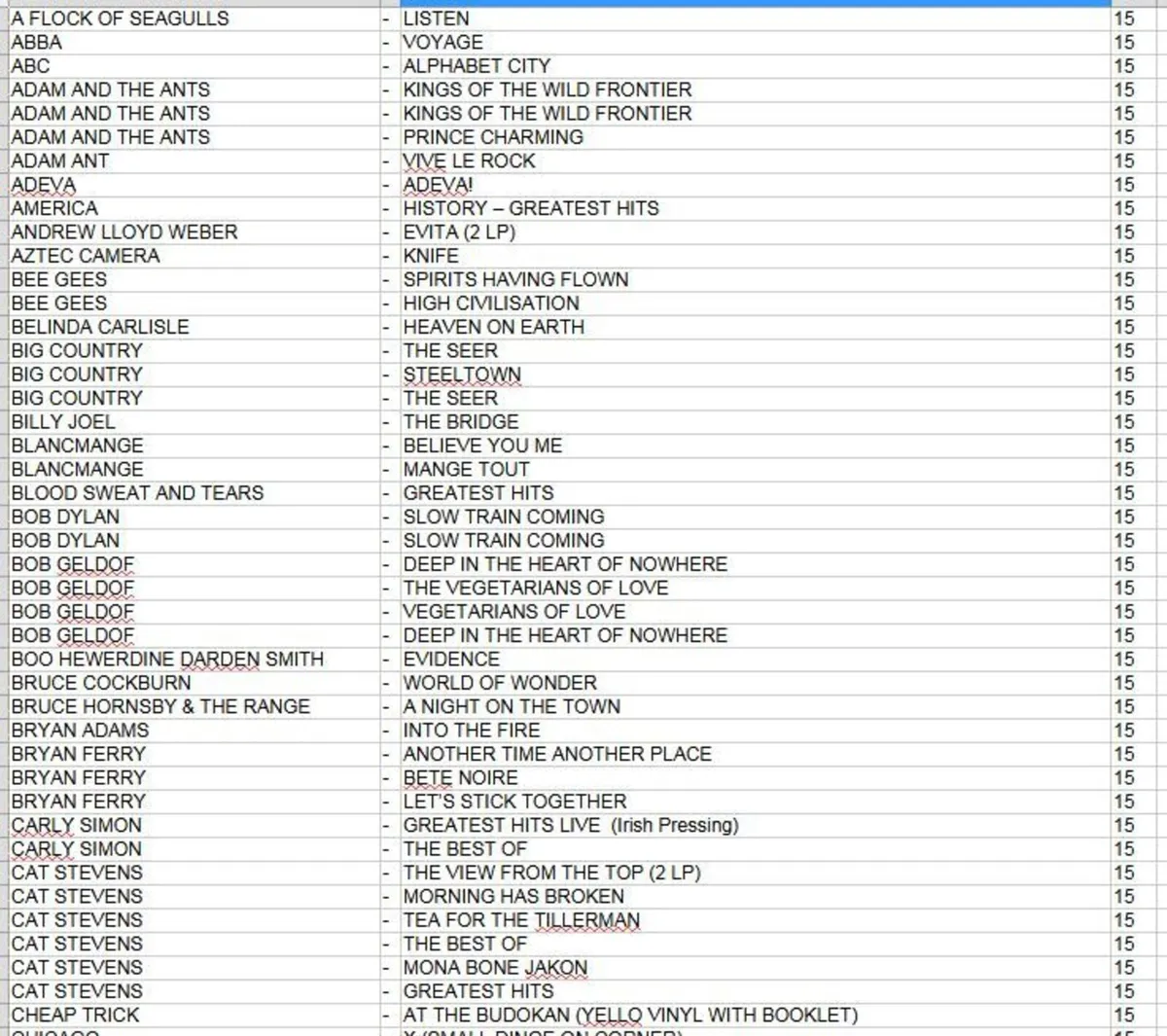 HUGE COLLECTION VINYL RECORDS 70s 80s - €15 each - Image 4