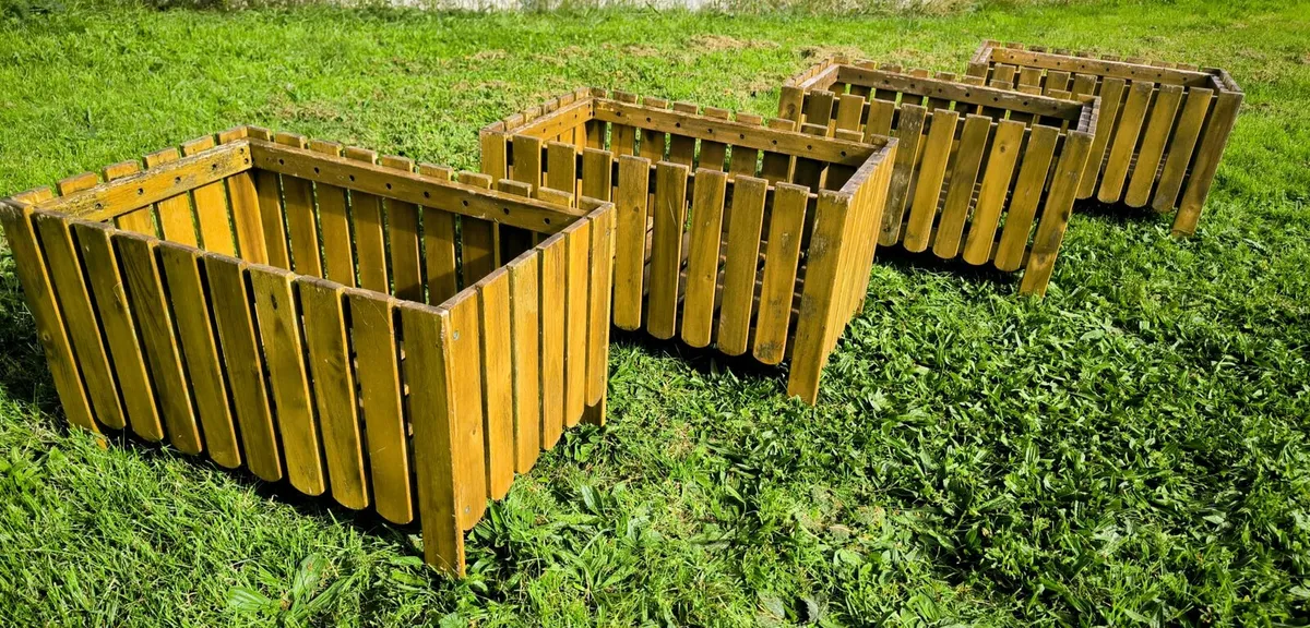 Solid Wooden Garden Planters - Image 2