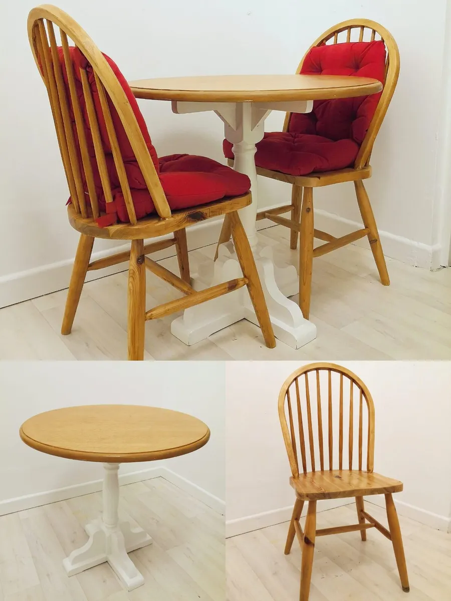 Elegant Solid Wood Dining Set - Image 1