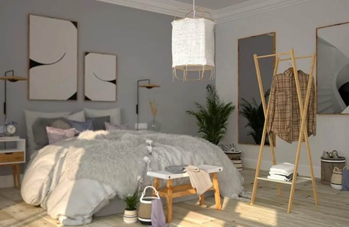 2 Wooden Clothes Stands - Image 4