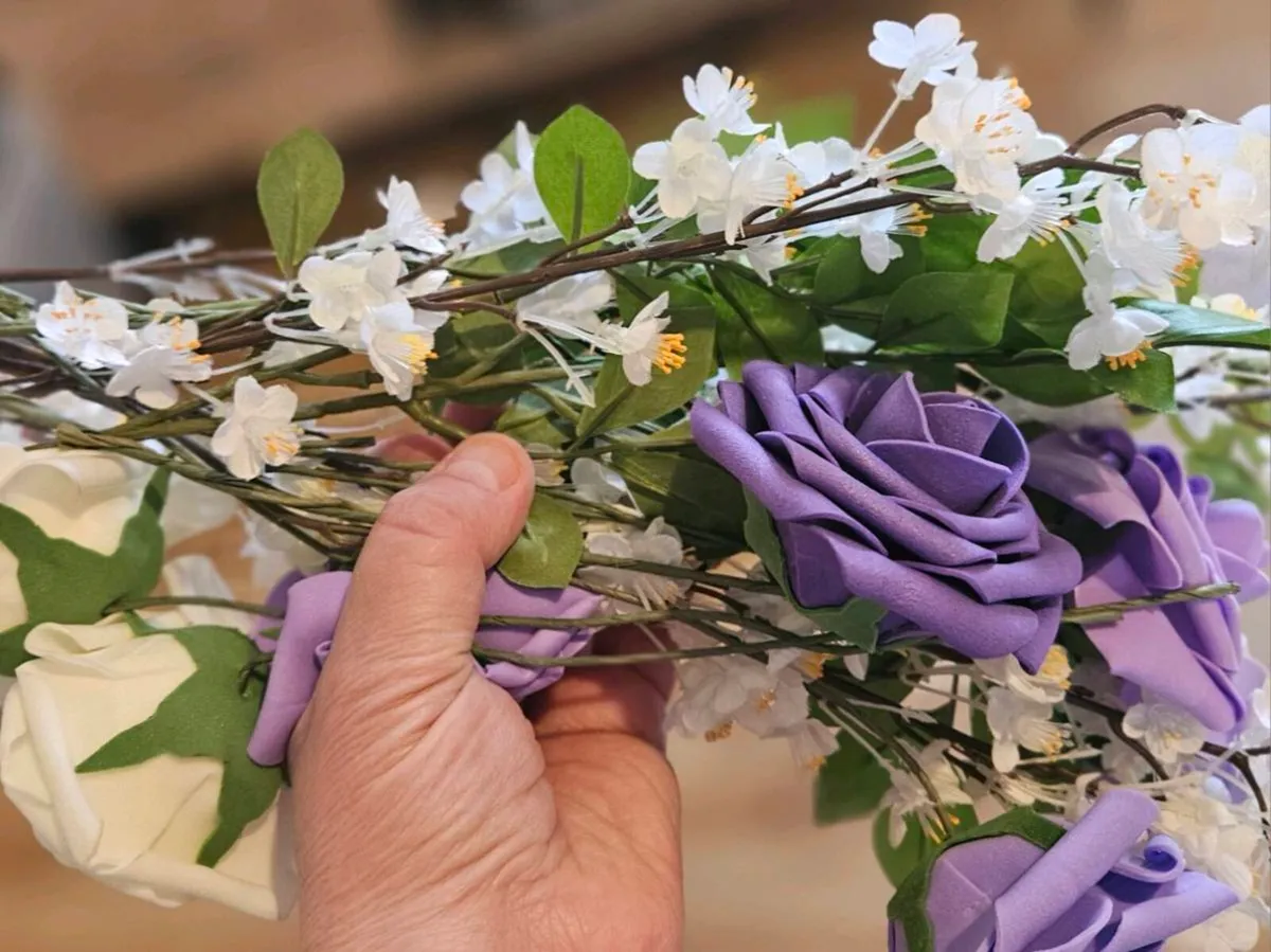 Large Tub of Table Vases and Flowers - Image 1