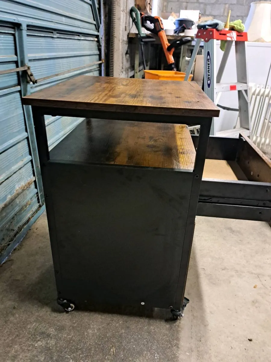 Office Cabinet with Wheels and Printer Stand - Image 3