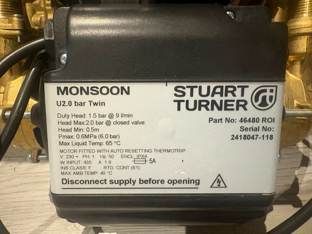 Stuart Turner 2bar monsoon pump - Image 3