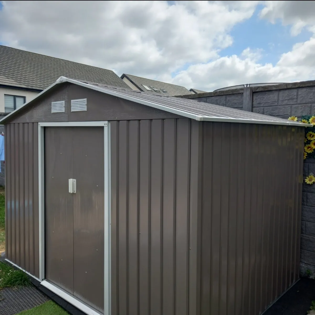 New 9 x 6ft Garden Metal Storage Shed - Image 1