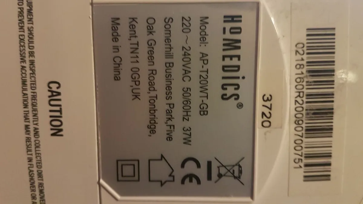 Homedics ap-t20 Air Purifier - Fan  in Othe - Image 4