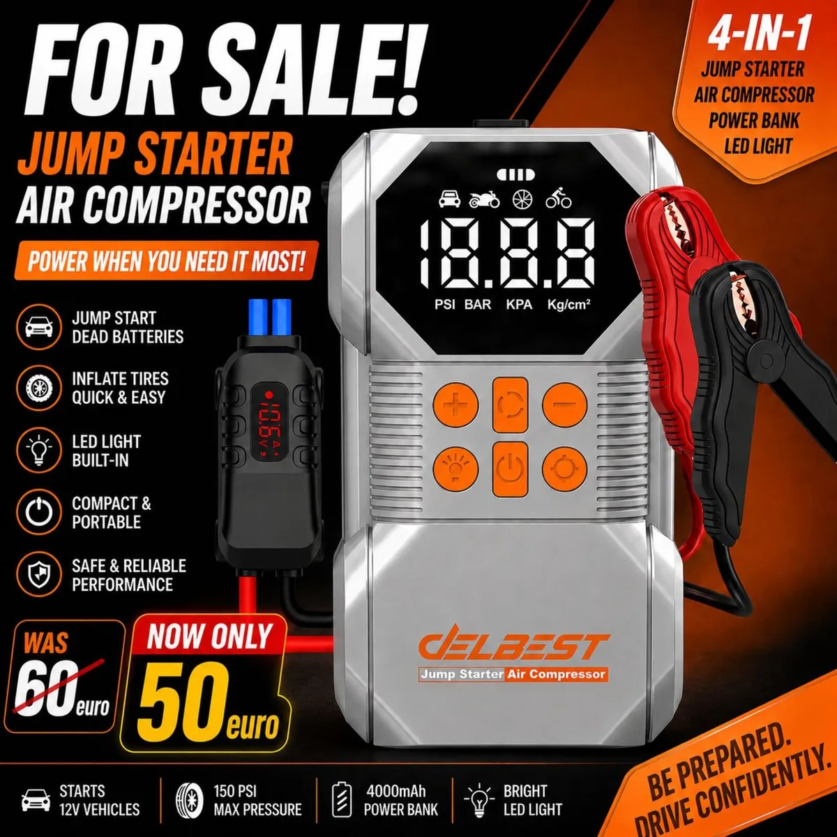 Emergency Car Jump Starter - Image 1