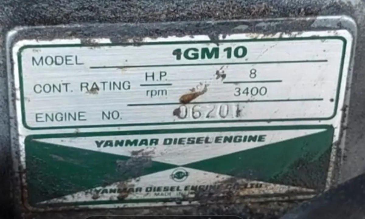 Yanmar 1GM10 Inboard Boat Engine - Image 3