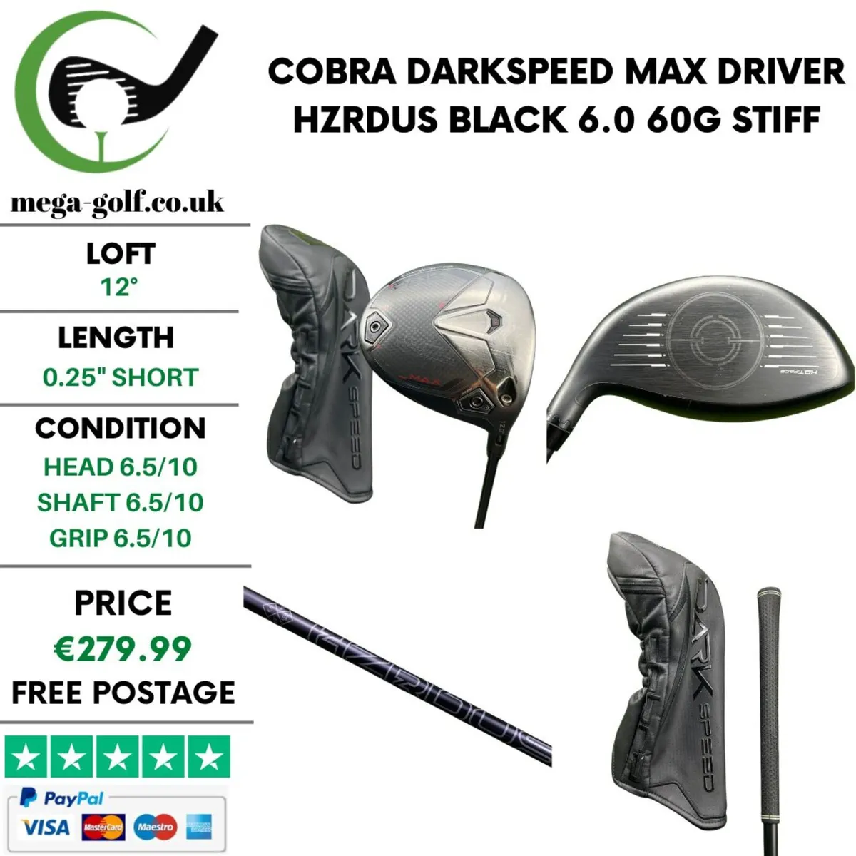 Cobra Darkspeed Max Driver / 12° / Stiff - Image 1