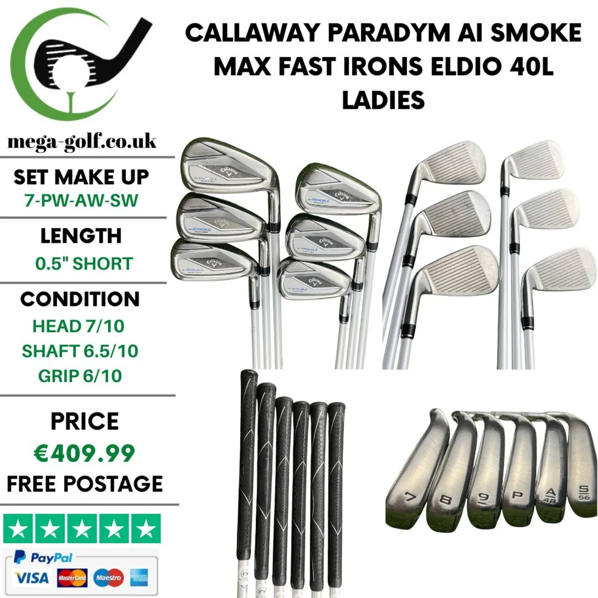 Callaway Paradym Ai Smoke Max Fast Irons - Image 1
