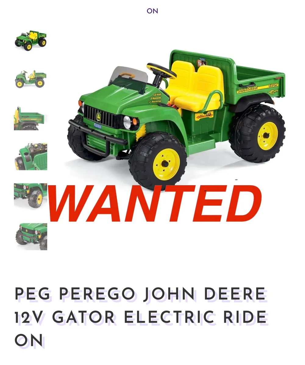John Deere kids Gator W&NTED