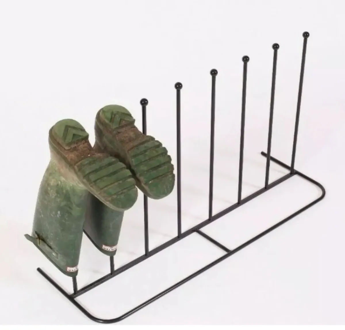 Steel Welly Boot Rack (4 pairs) Indoor/Outdoor NEW - Image 2
