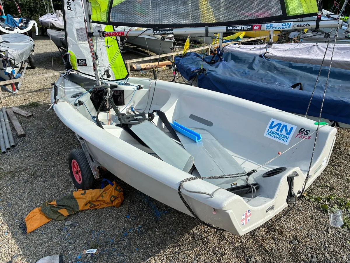 RS Feva with launch trolly and road trailer - Image 4