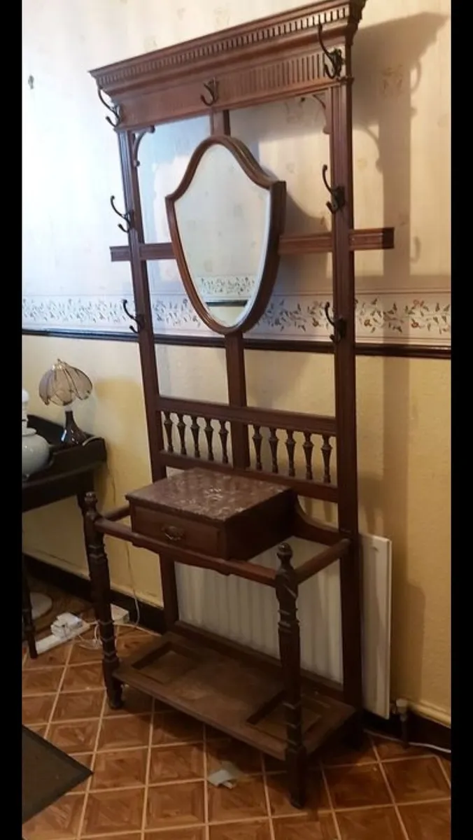 Vintage Early 1900s Hall Stand