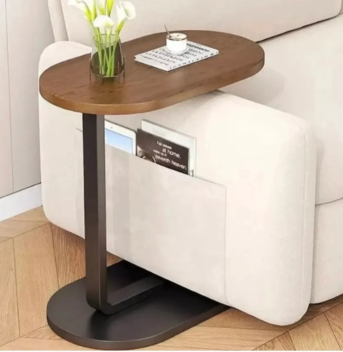 NEW C Shaped Sofa Side End Coffee Table - Image 1
