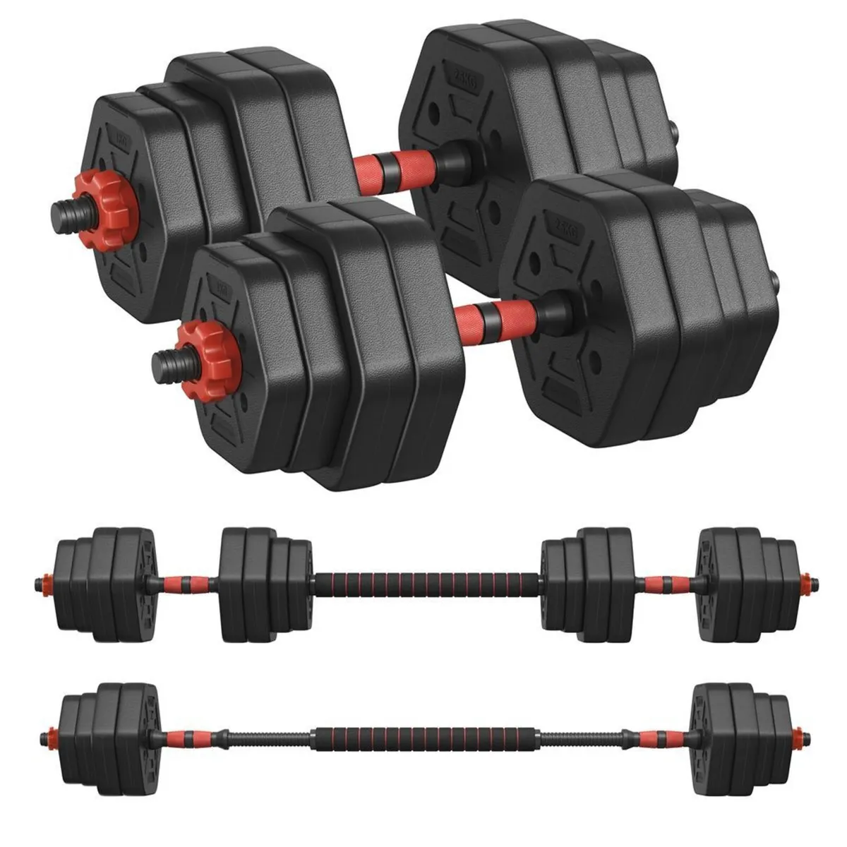 New 40kg gym weight set - FREE Delivery - Image 3