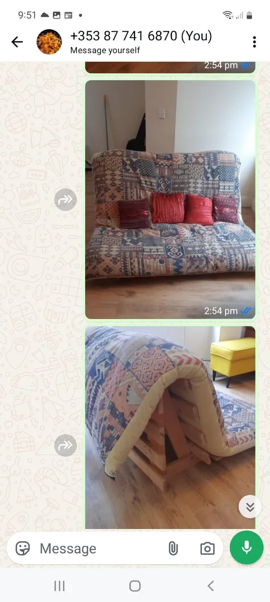 Futon couch bed