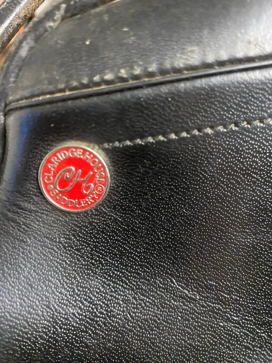 Claridge house black leather GP 17.5 saddle - Image 3