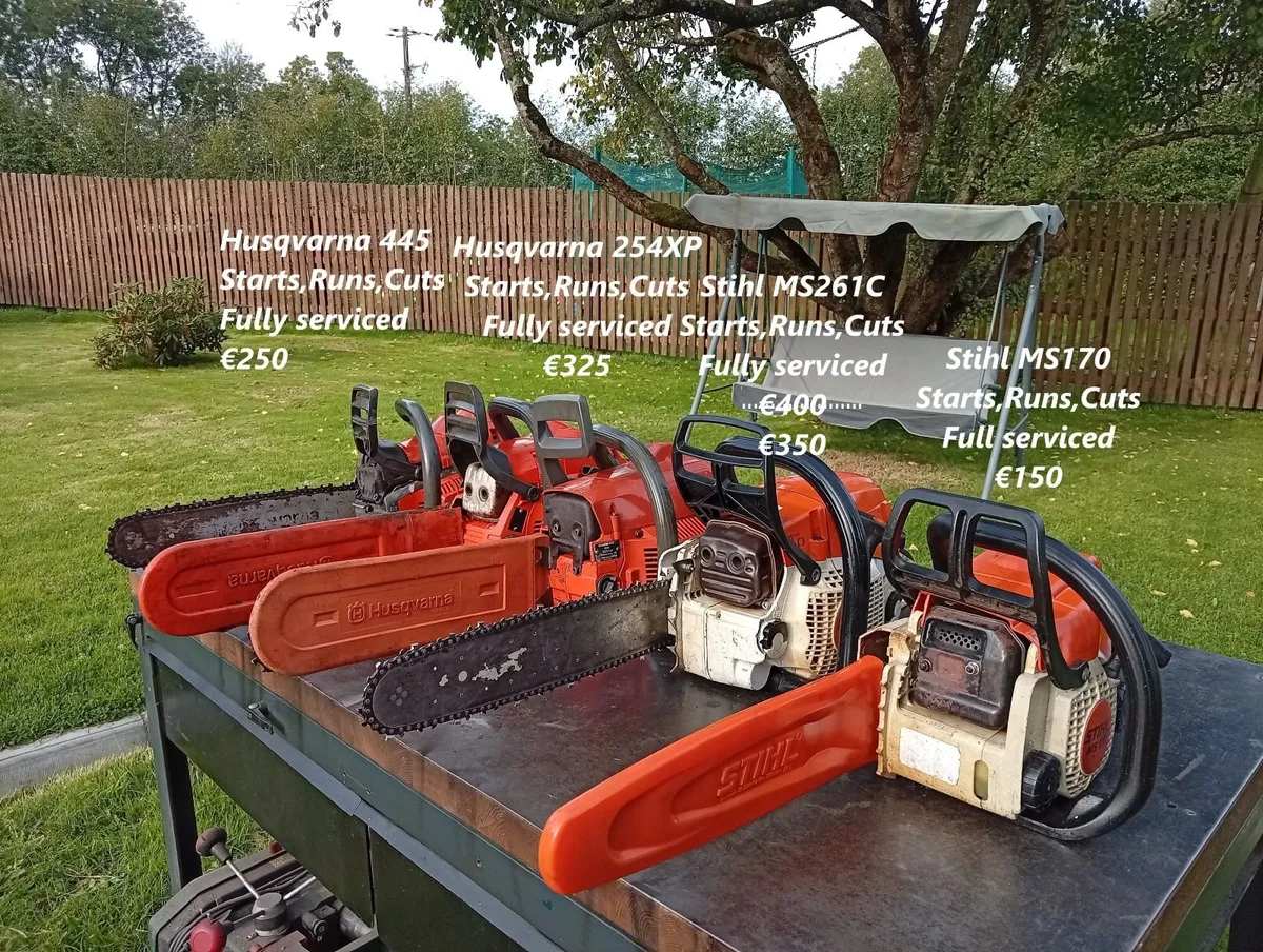Range of chainsaws for sale - Image 1