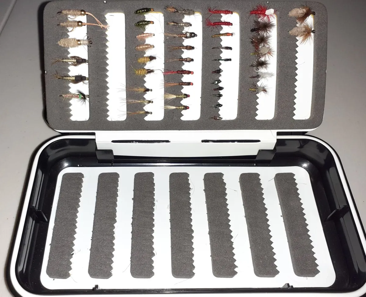 Trout flies and case - Image 2