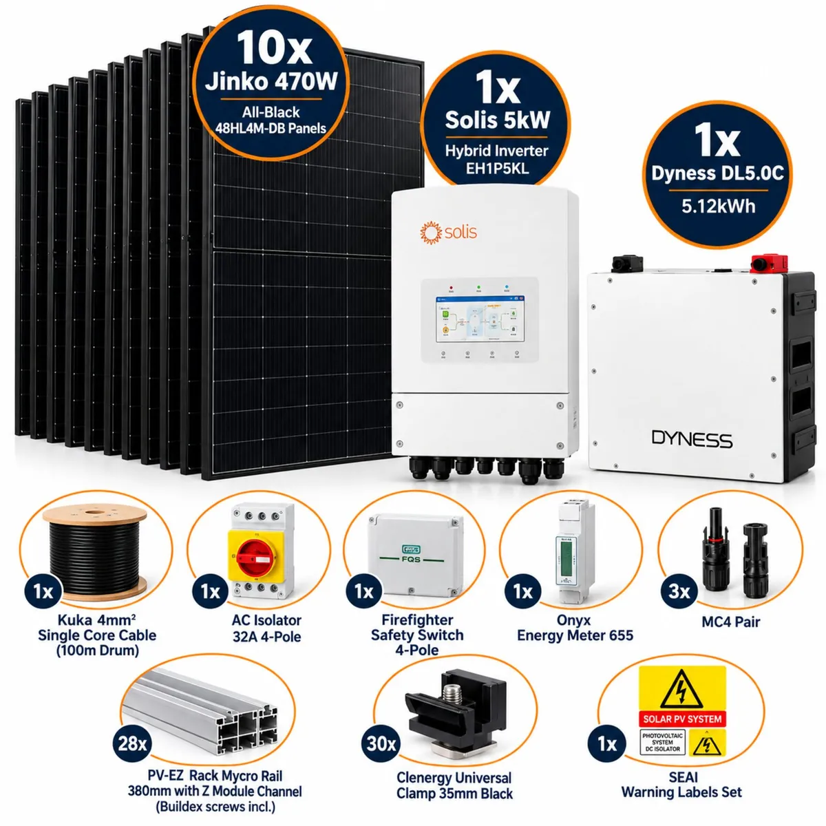 Solar sistem solar panels battery inverter - Image 1