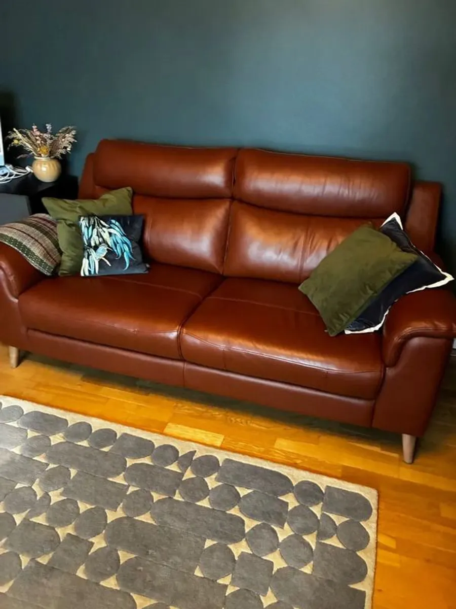 Leather Sofa - 3 seater - Image 2