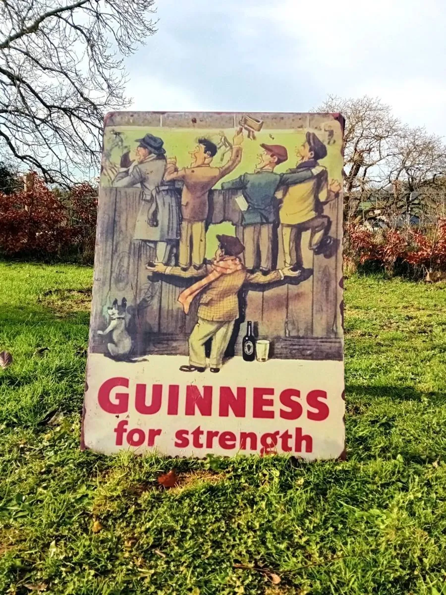 Guinness For Strength Tin Sign - Image 1