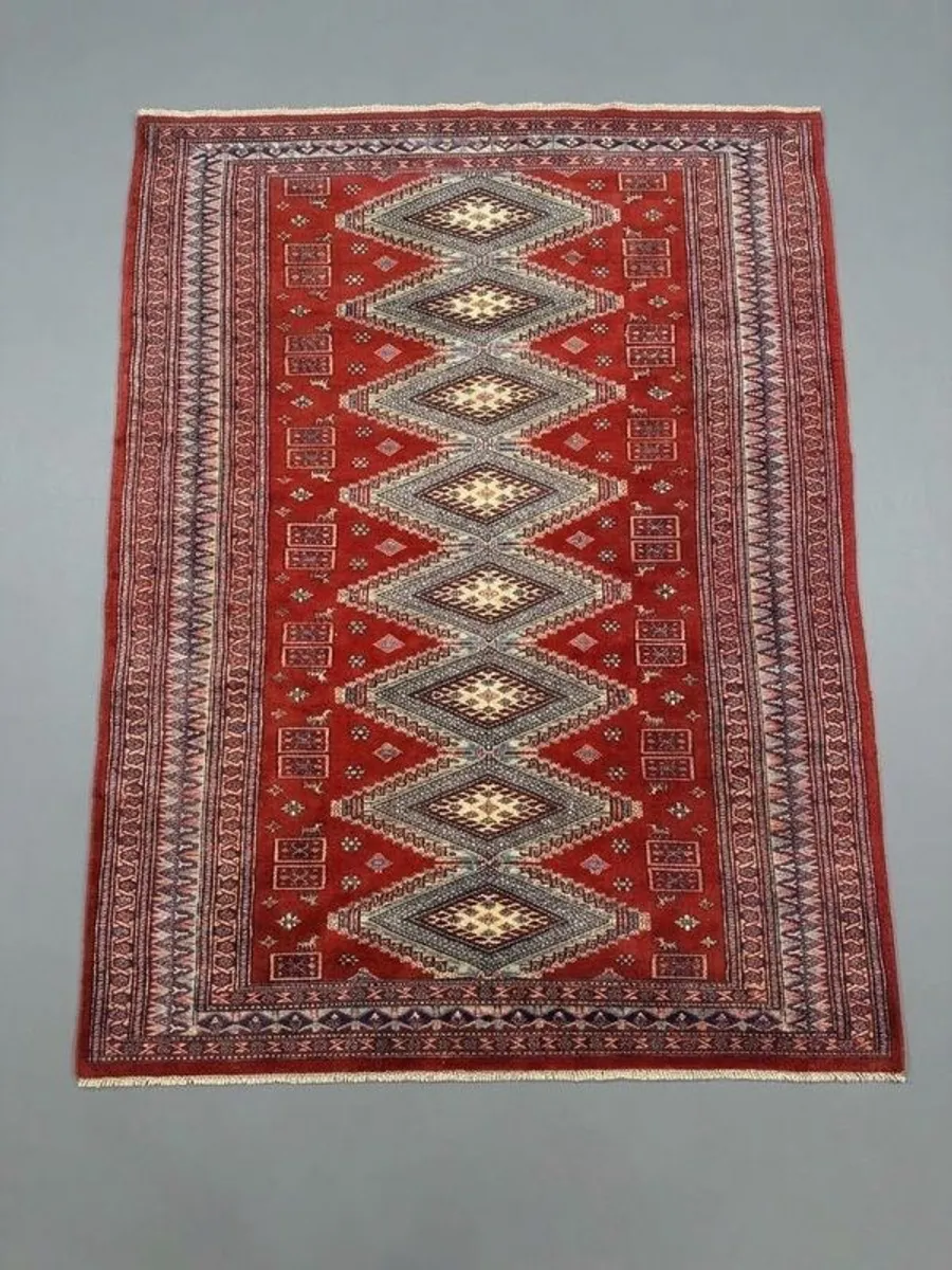 Beautiful Afghani Hand-Knotted Rug - Image 1