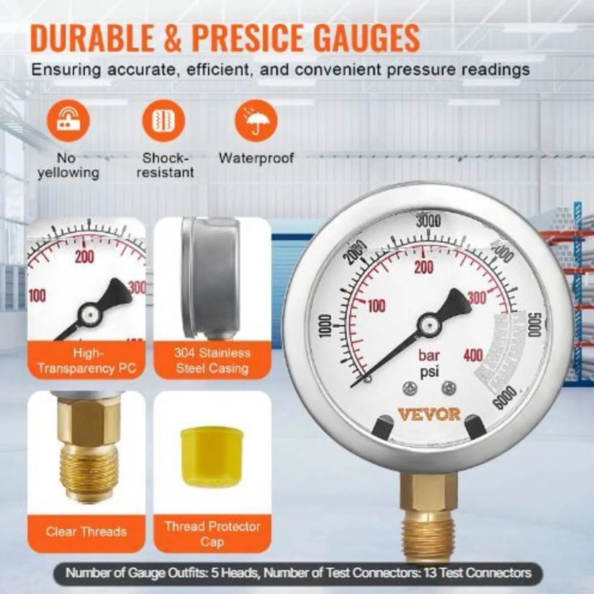 Hydraulic Pressure Test Kit, 10/100/250/400/600bar - Image 4