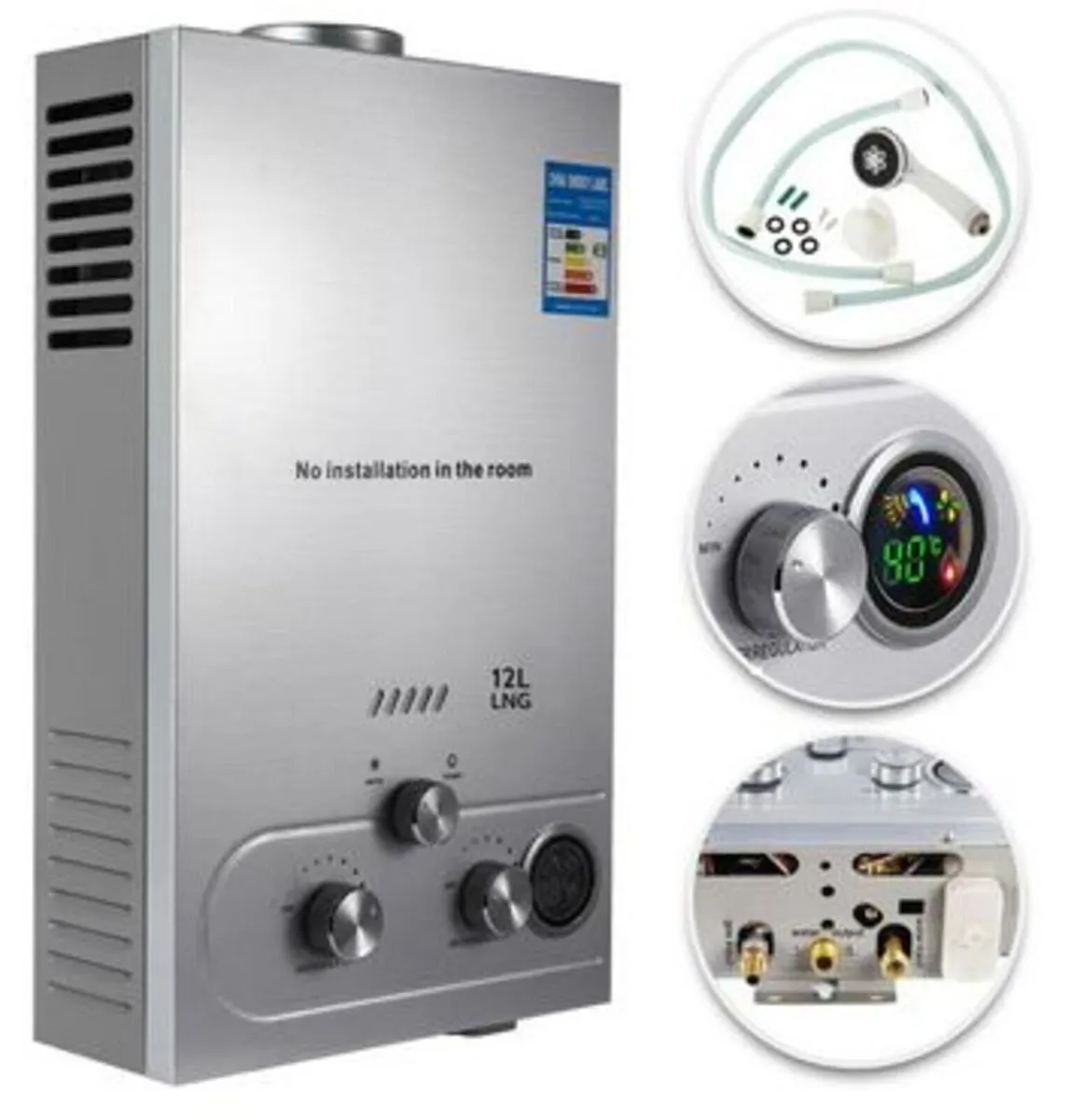 12L LPG Tankless Instant Hot Water Heater - Image 1