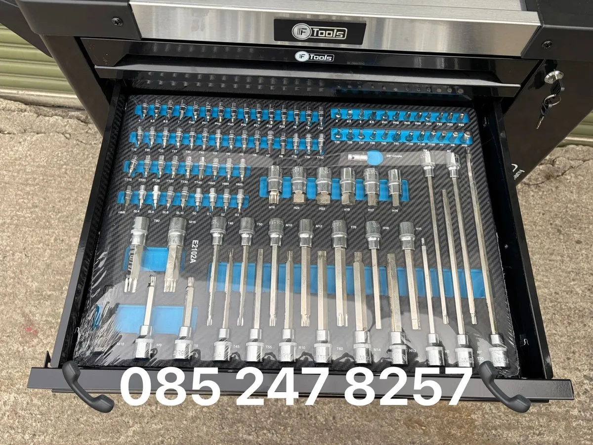 Brand New 7 Drawer + Side Cabinet Tool Chest - Image 4