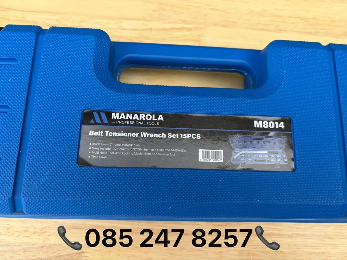 Brand New Manarola 15Pc Belt Tensioner Wrench Set - Image 3