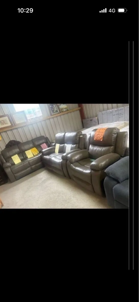 New leather suites of furniture - Image 1