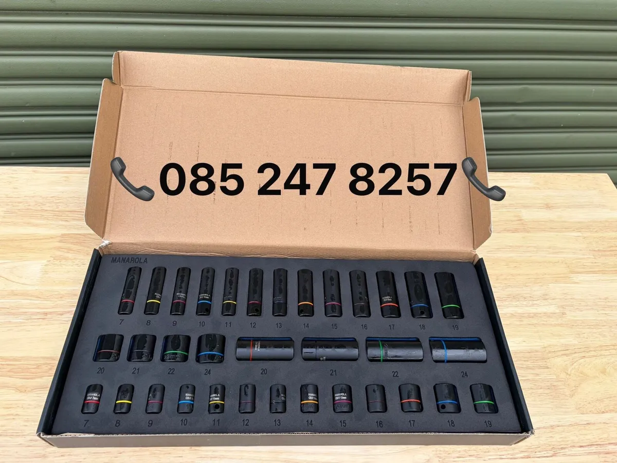 Brand New Manarola 34Pc 3/8” Impact Sockets - Image 1