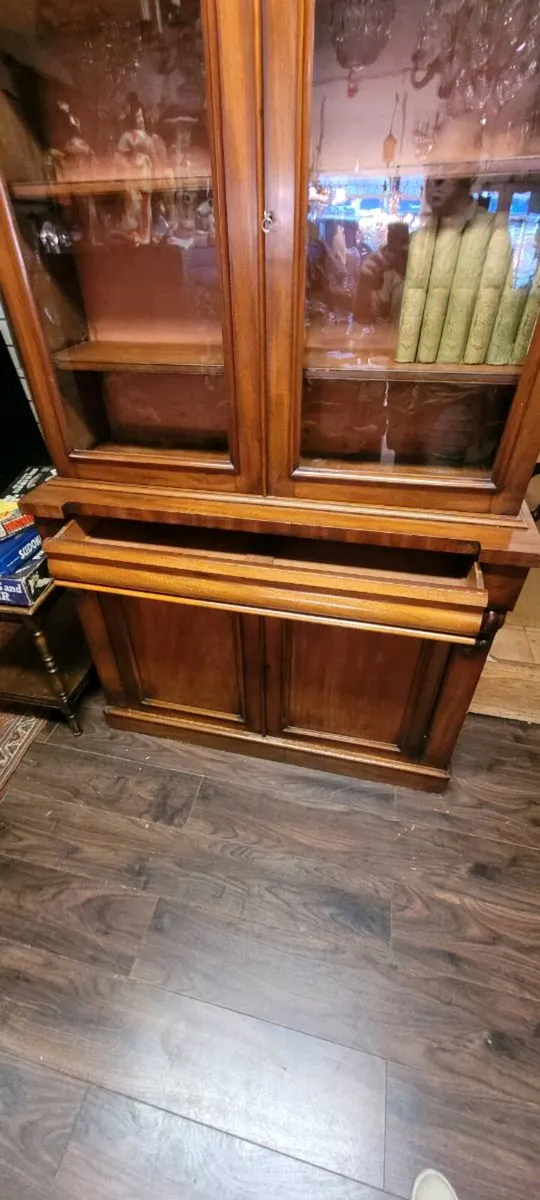 Victorian book case 220/122/42 cm. - Image 3