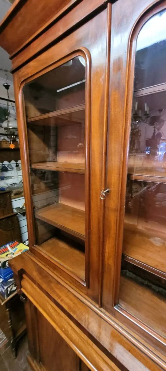 Victorian book case 220/122/42 cm. - Image 4