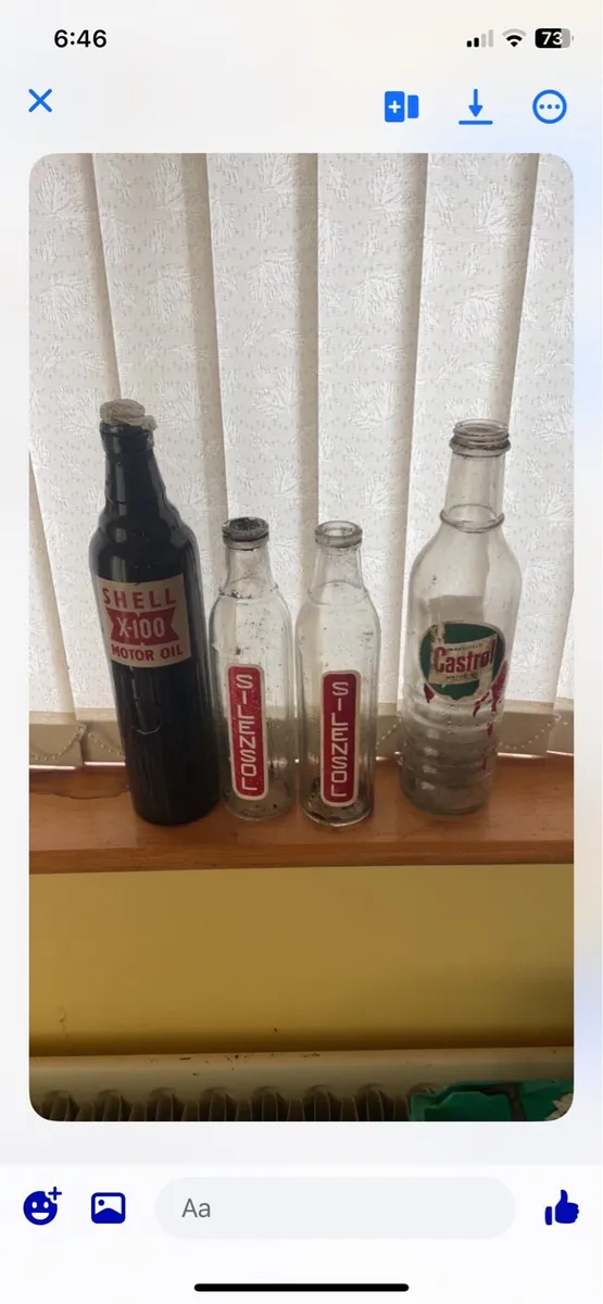 Job lot of oil bottles - Image 1