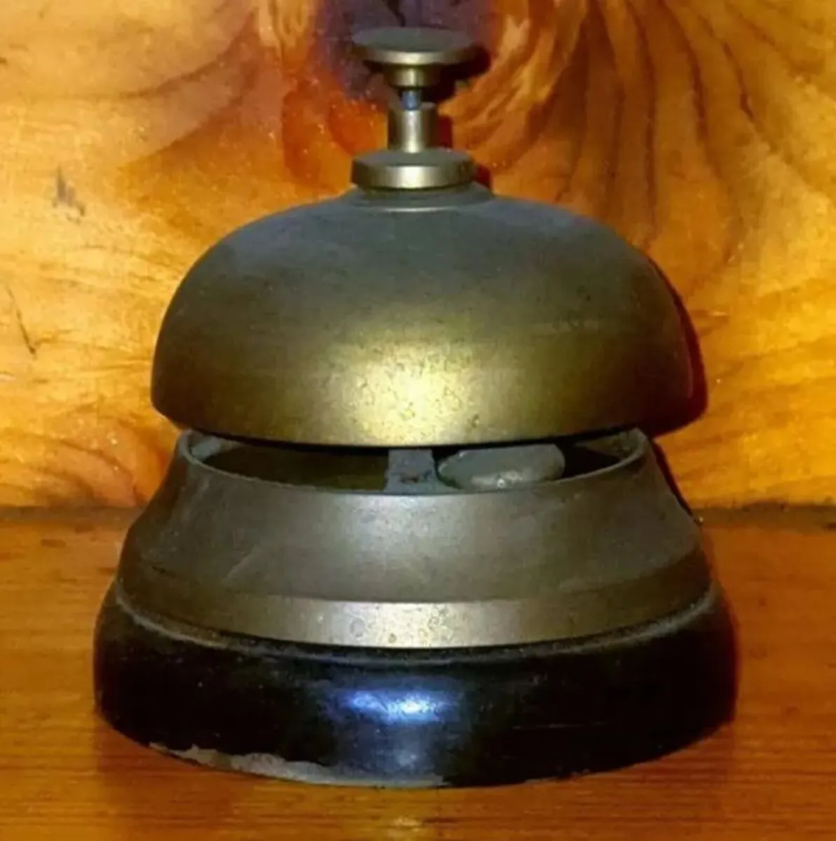 Vintage Antique Brass Desk Bell - Image 3