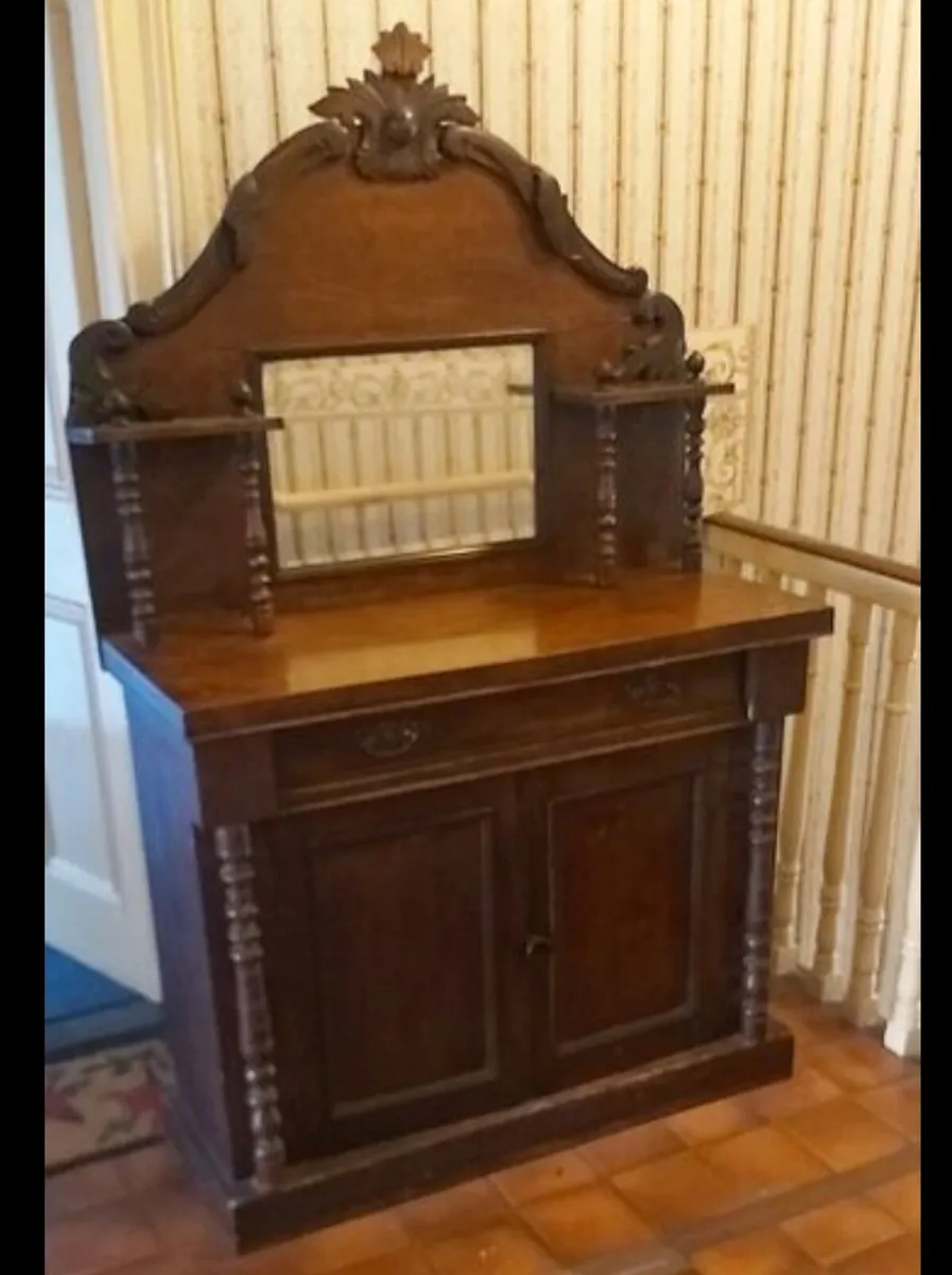Mahogany Victorian Antique Sideboard - Image 1
